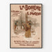 Wintage plakat La Bohème G. Puccini do dekoracji ściennej