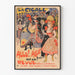 Plakat vintage La Cigale Allo!..Allo! Przegląd teatralny