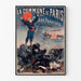 Plakat vintage La Commune de Paris 1871 autorstwa Castellani