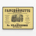 Plakat vintage La Fanchonnette - Opera komiczna i partytura muzyczna — oprawiony obraz na ścianie