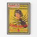 Plakat vintage Kobieta-Pająk Cyrk Daniellis