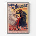 Plakat vintage La Fille du Soldat autorstwa Fernanda Hue