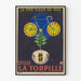Plakat vintage rowery La Torpille dekoracja ścienna rower