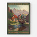 Plakat vintage La Mayenne Pittoresque - Retro dekoracja ścienna
