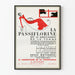 Plakat vintage La Passiflorine - Retro dekoracja ścienna apteki kobiecej