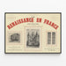 Historyczny plakat Renesans we Francji – Vintage dekoracja ścienna — oprawiony obraz na ścianie