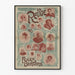 Plakat vintage La Revue des Folies Bergère Portrety