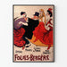 Plakat vintage Folies Bergère tancerze i artyści