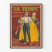 Vintage plakat Bretelle La Teddy - Elegancka dekoracja ścienna w stylu retro