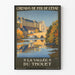 Vintage plakat La Vallée du Thouet - Ręcznie wykonana dekoracja ścienna