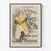 Plakat vintage La Valse des Bas Noirs w żółci i czerni