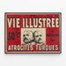 Plakat vintage La Vie Illustrée - Turcje okrucieństwa w Macedonii — oprawiony obraz na ścianie