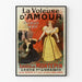 Plakat vintage La Voleuse d'Amour autorstwa Xaviera de Montepin