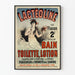 Plakat vintage Lactéoline do kąpieli i toalety lotion