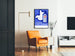 Plakat vintage Lactoma Sédatif Gastrique Bleu et Blanc
