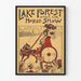 Plakat Wintage Lake Forest Otwarte Pokazy Jeździeckie
