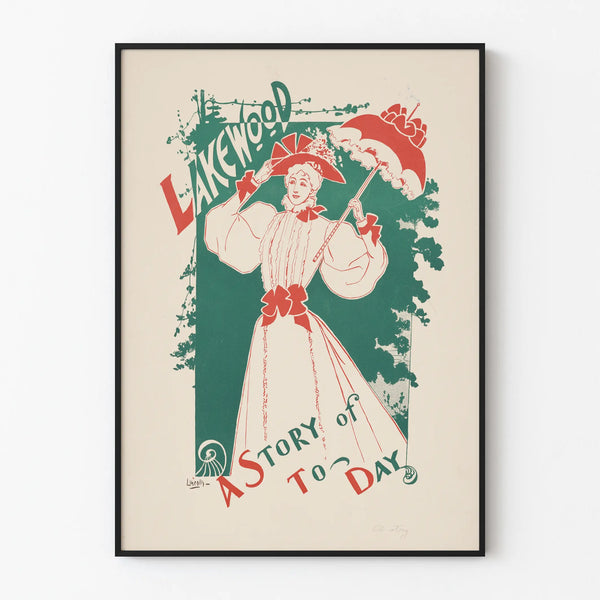 Plakat vintage Lakewood A Opowieść o Dziś