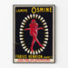 Vintage plakat lampy Osmine – Retro oświetlona dekoracja ścienna
