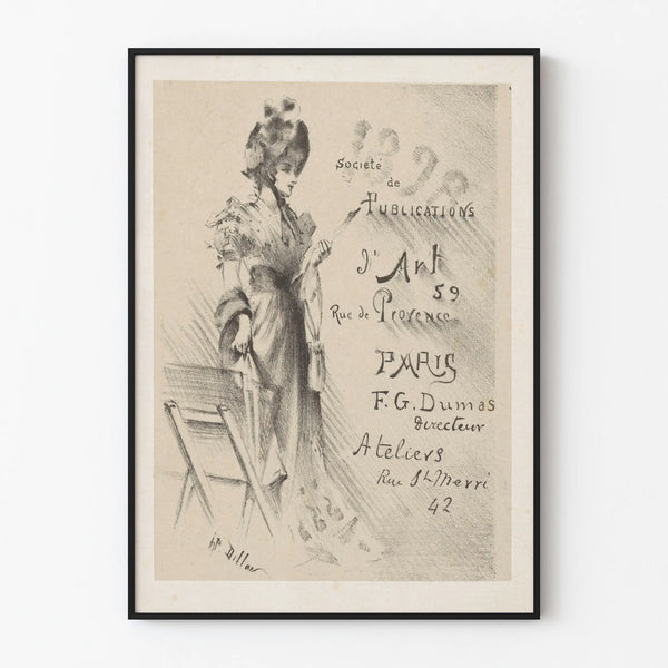 Plakat Vintage Towarzystwo Wydawnictw Artystycznych Paryż 59