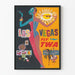 Plakat vintage Las Vegas Fly TWA - Dekoracja ścienna retro
