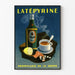 Plakat vintage La Tépyrine profilaktyka grypy