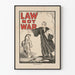 Plakat vintage Law Not War - Zaangażowana i graficzna dekoracja ścienna