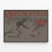 Plakat vintage futbol amerykański Lawrenceville 1906 — oprawiony obraz na ścianie