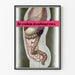 Plakat Vintage Anatomia Medyczna – Bolący Jelito