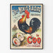 Plakat Vintage le Coq - Dekoracja Ścienna w Stylu Retro Francuski