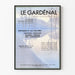 Plakat vintage Le Gardénal - Retro dekoracja ścienna medyczna