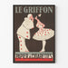 Plakat vintage Le Griffon Papier à Cigarettes - Retro dekoracja ścienna