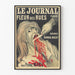 Plakat Vintage Le Journal Fleur des Rues - Dekoracja Ścienna Artystyczna
