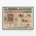 Plakat vintage Le Journal Oferta prezentów dla subskrybentów — oprawiony obraz na ścianie