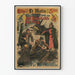 Plakat vintage serialu Les Chevaliers du Pneu autorstwa Marca Anfossi