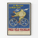 Plakat vintage opon rowerowych Michelin – najlepszy, najtańszy