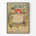 Plakat vintage Le Pays gazeta i postacie ilustrowane
