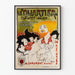 Plakat vintage Le Quartier kabaret-świtelnia artystyczna i literacka
