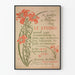 Wintage plakat Le Studio 1898 ozdobiony czerwonymi kwiatami