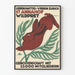 Plakat vintage dekoracja ścienna królik i natura