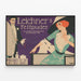 Plakat vintage Leichner’s Fettpuder - Elegancka dekoracja ścienna w stylu retro — oprawiony obraz na ścianie