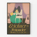 Vintage plakat Leichner's Fettpuder elegancka dekoracja ścienna
