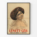 Plakat vintage portret kobiecy Lénett-Gêr