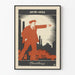 Plakat dekoracyjny Lenin 1870-1924 styl konstruktywistyczny