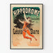 Plakat vintage Hippodrom Léona Dare do dekoracji ściennej