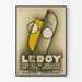 Plakat vintage Leroy Szklanki do optyki medycznej wysokiej jakości
