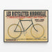 Plakat vintage Les Bicyclettes Hirondelle - Retro dekoracja ścienna — oprawiony obraz na ścianie