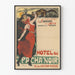 Plakat Vintage Piosenki z Butte - Hôtel du Pacha Noir