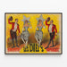 Plakat Vintage Les Diez's Quartett - Dekoracja Ścienna Retro — oprawiony obraz na ścianie
