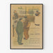 Wintage plakat L'Escarmouche tygodnik ilustrowany
