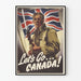 Wintage plakat propagandowy „Let's Go Canada!”